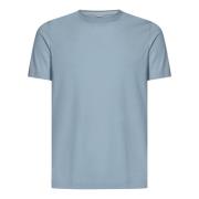 Klar Blå Ribbede T-shirts og Polos