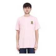 Unisex Pink Teddy Bear Print T-shirt