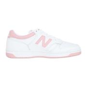 Hvide og lyserøde sneakers til kvinder