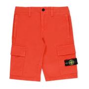 Orange Bermuda Shorts i Bomuld til Drenge