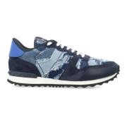 Blå Sort Rockrunner Camouflage Denim Sneakers