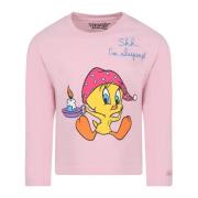 Tweety Pink Bomuld Pyjamas Skjorte