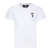 Hvid T-shirt med korte ærmer
