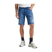 Denim Bermuda Shorts med Klassisk Design