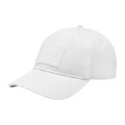 Hvid Hat med Logo Patch