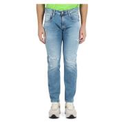 BIOPACK: Slim-fit jeans med fem lommer og vintage effekt