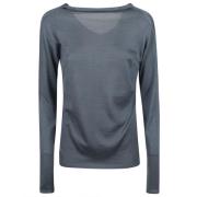 Cashmere Silk Sweater med V-hals bagpå