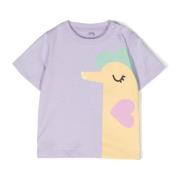 Børn Lilla T-shirt med Blød Print