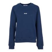 Blå Sweaters med Lille Logo