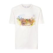 Blød lyserød akvarel Palermo kortærmet T-shirt