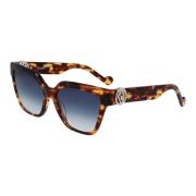 Blonde Tortoise/Blue Shaded Sunglasses LJ768SR