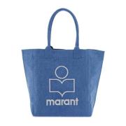 Logo Yenky Tote Bag med Kontrast Broderi