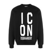 Sort Ikon Logo Sweatshirt