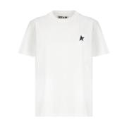 Hvid Bomuld Star Logo T-shirt