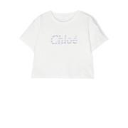 Børn Off White Præget Logo T-Shirt