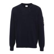 Blå Crew Neck Sweater