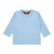 Lysblå Bomuld Jersey Børne T-shirt