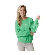Grøn Logo Sweater Loose Fit