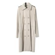 Luksus Suede Light Leather Trench Coat