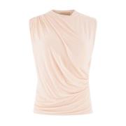 Crinkled Stretch Top - Rosa Slim Fit