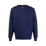 Diagonal Tekstureret Fleece Crew Neck Sweatshirt