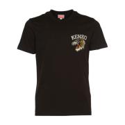 Sort Tiger Varsity Slim T-shirt