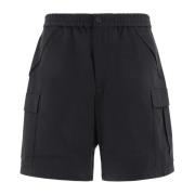 Sorte Bermuda Shorts - Regular Fit - Egnet til Varmt Vejr - 100% Bomuld