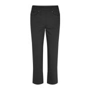 Laurie Hannah Pure Regular Sl Trousers Regular 100662 99010 Black Ultimate Black