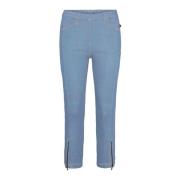 Laurie Piper Regular Crop Trousers Regular 100812 49301 Light Blue Denim