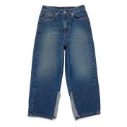 Jeans med gradient og indre opdelinger