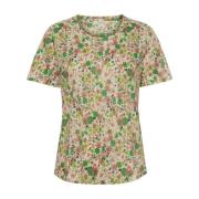 Part Two Nemiaspw Ts Toppe & T-Shirts 30307532 Green Flower Print