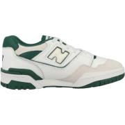 Hvid Grøn Læder Unisex Sneakers