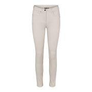 Laurie Laura Slim Sl Trousers Slim 22401 25107 Grey Sand