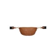 Btfcph Bumbag W. Contrast Stitches Skind 180013 Cognac W. Light Gold Acc.
