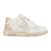 Hvid Pink Kalveskind Sneakers