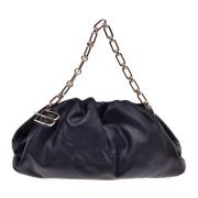 Black calfskin handbag