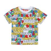 Allover boble tekst T-shirt