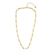 Passion Waterproof OT Buckle Stitching Chain Necklace18K Gold Plating