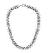 Courage Waterproof Crochet T-Bar Necklace Silver Plating