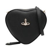 Mini Saffiano Heart Taske