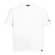 Bomulds T-shirt med logo patch