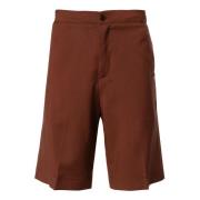 Brun uld Bermuda shorts