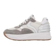 Suede and technical fabric sneakers LANA POWER