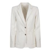 Hvid Suede Blazer