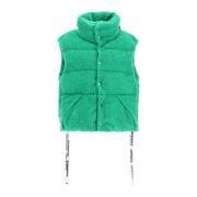 Oversized Sherpa Fleece Polstret Vest