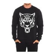 Rundhalset Sweatshirt med Brand Print