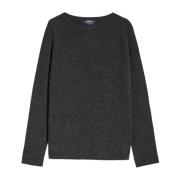 Luksuriøs Uld Cashmere Crew-Neck Jumper