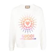 Hvid Love Parade Heart Sun Sweater