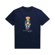Marineblå kortærmet T-shirt