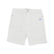 Bermuda 5-lomme shorts med logo broderi